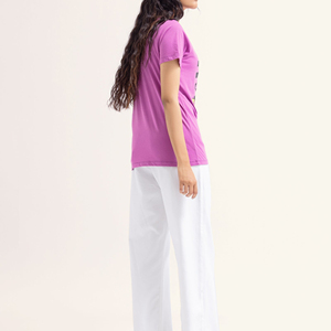 T-shirts amples en coton grande taille pour femmes respirant haut d'été t-shirts Style décontracté solide uni en vrac imprimé T-Shirt - Product Image 6