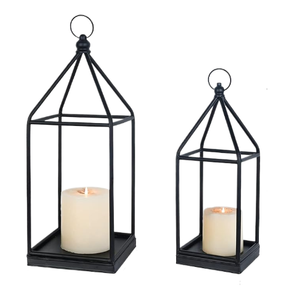 Premium Black Decorative Handmade Metal <b>Lantern</b> in Best Price From India For Wedding Restaurant Hotel Decoration - Product Image 1