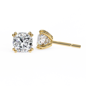 Boucles d'oreilles uniques en or 18 carats avec diamant de laboratoire, boucles d'oreilles de qualité supérieure - Product Image 1