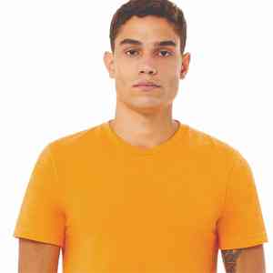 เสื้อยืดคอกลมสำหรับผู้ชายผ้าคอตตอนผสมทรงสลิมฟิตแขนสั้นระบายอากาศได้ดี - Product Image 3
