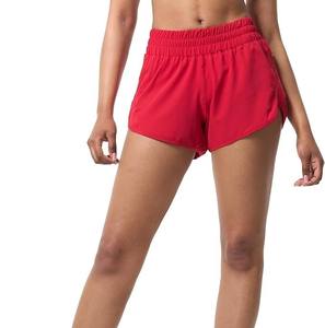 Short en coton taille haute pour femme taille moyenne croisé jambe droite extensible avec manchette brute short chaud respirant et lavé - Product Image 5