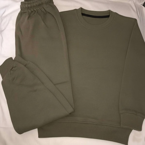 Ensemble de survêtement en coton French Terry de luxe, coupe classique, décontracté, respirant, écologique, léger, avec sweat à capuche et pantalon de jogging, USA Europe - Product Image 3