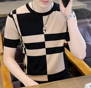 Oem Customized Embroidered logo Design Fashionable and Handsome Half-sleeved Tops Short-sleeved <b>T</b> <b>Shirt</b> - Product Image 6