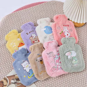 Bouteille d'eau chaude luxueuse en peluche avec alimentation électrique, style animal mignon, portable, pour un confort thermique optimal - Product Image 3