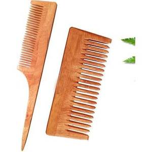 Peine de Madera de Neem Natural Antibacteriano para Peinar el Cabello, para Hombres, Mujeres, Niños y Uso Profesional en Salones de Belleza - Product Image 6