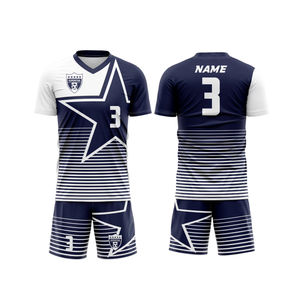 Conception personnalisée OEM Uniforme de football sublimé Tissu polyester respirant sans couture à séchage rapide comprenant des chaussettes et des sacs 2025 - Product Image 2