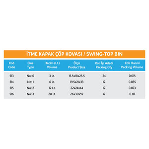 Solución de gestión de residuos de cubo de basura con tapa compacta y conveniente - Product Image 2