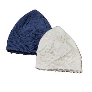 หมวกมุสลิม kufi ผ้านิ่มนิ่มนิ่มสำหรับมุสลิมหมวกมุสลิมปักลาย - Product Image 5