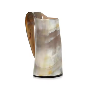Tasse en corne faite à la main avec finition naturelle Tasse à boire Viking pour bière ou hydromel Parfait pour les festivals de camping par Artisan Craft - Product Image 1