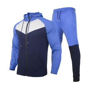 Chándales transpirables de atletismo informales a elección de los hombres, chándales de manga larga con logotipo personalizado para hombres, chándales de entrenamiento al por mayor para hombres - Product Image 3