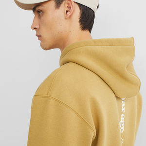 Moda 100% sudadera de algodón sudaderas con capucha de diferentes colores 350 GSM 100% Heavy Fleece manga Regular sudaderas con capucha de gran tamaño - Product Image 3