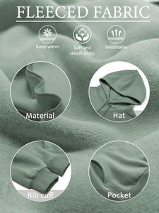 Épaissir chaud sweats à capuche Anti-boulochage respirant sweats à capuche pour femme sweat à capuche et sweats hiver femmes solide à capuche coton - Product Image 6