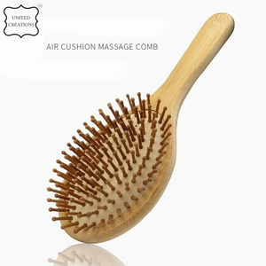 Air Cushion Hair Brush Eco Friendly Bamboo <b>Comb</b> Health Hair Brushes Household Comfortable Reusable Hair Massage Brush - Product Image 6