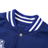Veste universitaire d'hiver matelassée pour hommes, veste de baseball grande taille avec logo personnalisé de marque de créateur et broderie