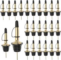 Verseur de vin de luxe Bull Stainlessstill pour vin Champagne Whisky Verseur pour liqueur pour Bar Cuisine avec bouchons anti-poussière en caoutchouc
