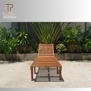 Tumbona de madera ecológica de Thinh Phu Furniture para exteriores, para villas, playas, jardines, piscinas - Product Image 2