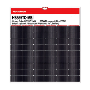 Panel Solar Monocristalino PERC Horay Solar HS555TC-MHB de 550W con Marco de Aluminio, Certificado TUV - Product Image 2