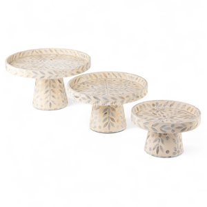 Handmade Mother of Pearl Cake Stand For Ramadan Eid <b>Gift</b> Dessert Display And <b>Islamic</b> Table Decoration From Vietnam - Product Image 3