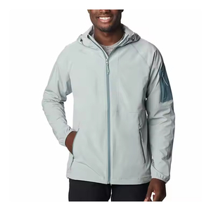 Veste Softshell OEM pour hommes Veste coupe-vent résistante à l'eau avec logo personnalisé pour les équipes du personnel d'entreprise et les vêtements de travail en plein air - Product Image 1