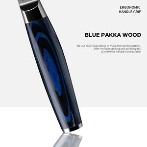 Cuchillo para Pan de 200 mm, 67 Capas de Acero Damasco Japonés VG-10, Mango de Madera Pakka Azul, Cuchillo de Chef de Alta Calidad, Cortador de Pan - Product Image 3