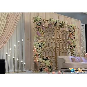 Royal Look boda escenario vela pared trasera boda fibra vela telón de fondo vela pared telón de fondo - Product Image 3