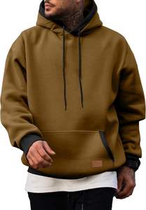 Sweat à capuche coloré pour hommes 100% coton 320 GSM teint réactif tissu éponge français pull personnalisé décontracté quotidien Streetwear Collection - Product Image 2