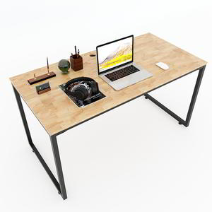 140x70cm Minimalist Rubberwood Computer <b>Desk</b> HBMN005 with Assembly Legs - Product Image 1