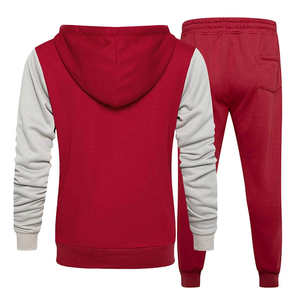 Vêtements de jogging automne-hiver, vêtements personnalisés pour hommes, ensembles de survêtements de sport pour hommes, veste en polaire fine à fermeture éclair, sweat-shirts et pantalons de survêtement - Product Image 2