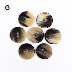 Boutons en corne de buffle naturelle, finition colorée, pour accessoires vestimentaires, haute qualité - Product Image 6