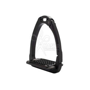 Estribos de caballo de aluminio de alta calidad con base ancha y agarre de goma antideslizante Diseño ecuestre clásico - Product Image 1