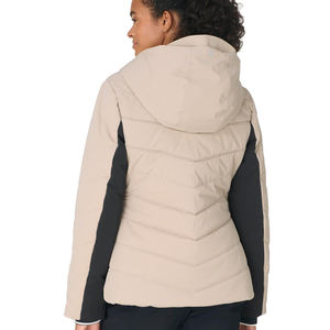Chaqueta Acolchada con Cremallera y Logotipo Personalizado Top 2026, Chaqueta de Invierno Gruesa para Mujer, Talla Grande, con Capucha, Piel de Oveja, Tejido de Perlas Tejidas y Teñidas - Product Image 2