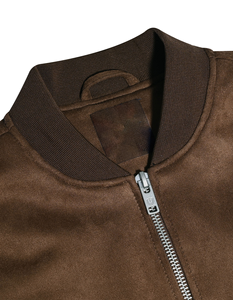 Chaqueta de Invierno para Hombre al por Mayor, Estilo Urbano, Cuello Alto, Secado Rápido, Gamuza, Cremallera, Diseño Sólido, Servicio OEM, Forro de Poliéster - Product Image 5