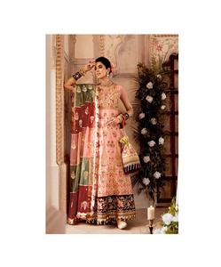 Último diseñador indio pakistaní 3 piezas colección de gasa verde cobalto Maxi traje mangas completas con ropa cosida de seda viscosa - Product Image 2