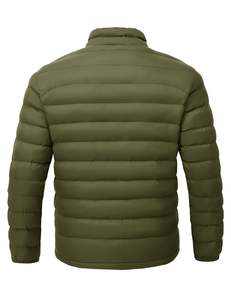 Men's <b>Lightweight</b> Camouflage Canvas Puffer <b>Waterproof</b> Winter <b>Jacket</b> Insulated Travel Hiking <b>Packable</b> Spring - Product Image 2