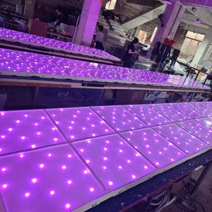 Настраиваемый RGB 50x50 см 60x60 см ABS пластик + закаленное стекло беспроводные Магнитные Светодиодные танцполы со звездами - Product Image 1