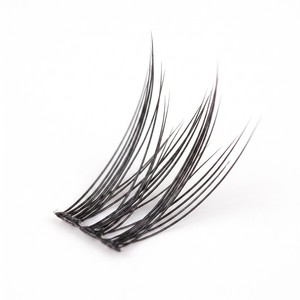 BAMEIER Cils DIY professionnels style <span class=keywords><strong>Manga</strong></span>, naturels, segmentés en bouquets, style œil de chat et elfe, en fibre PBT douce, plateau d'extension - Product Image 3