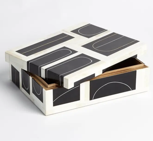 Caja de Joyería de Lujo Hecha a Mano con Incrustaciones de Hueso, Caja Decorativa y para Joyas con Incrustaciones de Hueso Personalizada - Product Image 1