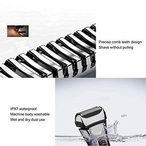 Rasoir électrique portable pour homme, étanche IPX7, à 3 lames oscillantes, avec chargement USB, pour utilisation en camping-car, tondeuse à barbe - Product Image 4