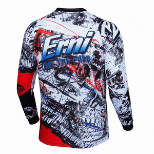 Jersey de Motocross para Hombre, Sólido, de Felpa, Manga Larga, para Ciclismo de Montaña, 100% Poliéster, Secado Rápido, para Carreras de Descenso - Product Image 4