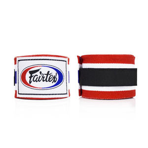 Envolturas de mano de boxeo Fairtex de doble color hechas a medida, levantamiento de pesas y entrenamiento de gimnasia, envolturas de mano de algodón elástico, protección de muñeca - Product Image 4