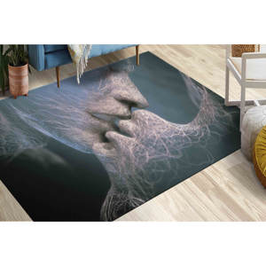 พรมลายคู่รักจูบกัน: ดีไซน์เซ็กซี่สำหรับคู่รัก พรมพิมพ์ลาย พรมเชนิลล์ - Product Image 5