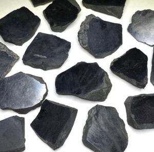 <b>Shungite</b> <b>Raw</b> Stone is a rare black stone made of up to 99 percent carbon <b>Shungite</b> is the crystal of grounding, detoxification - Product Image 6