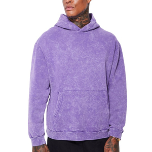 Logo personnalisé couleur unie hommes durables soleil délavé sweats à capuche léger tenue décontracté hommes soleil délavé sweats à capuche - Product Image 1