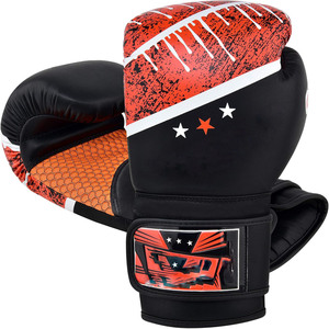 ถุงมือชกมวยหนัง PU ระบายอากาศได้ดีดีไซน์ฝ่ามือถุงมือบ็อกเซอร์สำหรับเล่นกีฬาต่อสู้ในร่ม - Product Image 2