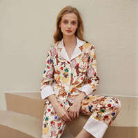 Nouveauté : Ensemble pyjama en velours deux pièces pour femme, imprimé animal, avec logo sur le devant, vêtements de détente, vêtements de maison, en polaire