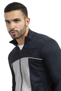 Survêtements avec logo personnalisé vente en gros survêtements avec fermeture éclair veste et pantalon survêtements de GYM et de jogging - Product Image 5
