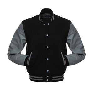 Veste de baseball personnalisée avec logo streetwear, veste universitaire en cuir personnalisée pour homme - Product Image 1