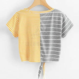 Servicio OEM Ropa de mujer Ropa de calle personalizada Top corto Camisetas Pesado 100% algodón Crop Top Camiseta para la venta - Product Image 2