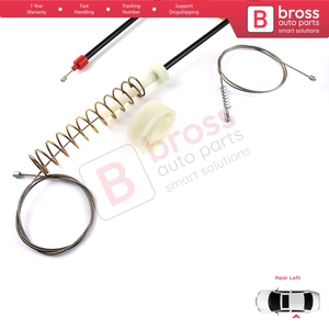 ชุดซ่อมมอเตอร์กระจกหน้าต่าง BWR5380 ประตูหลังซ้าย สำหรับรถยนต์ซีรีส์ 5 E39 ปี 04/1999-2004 แบบ 4/5 ประตู รุ่นปรับโฉม 51358252429 - Product Image 3