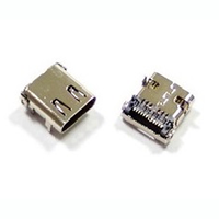 Connecteur hybride USB 3.0 Type C femelle à angle droit, alliage de cuivre, finition de contact dorée, boîtier LCP, coque en acier inoxydable, UL94V-0, ignifuge
